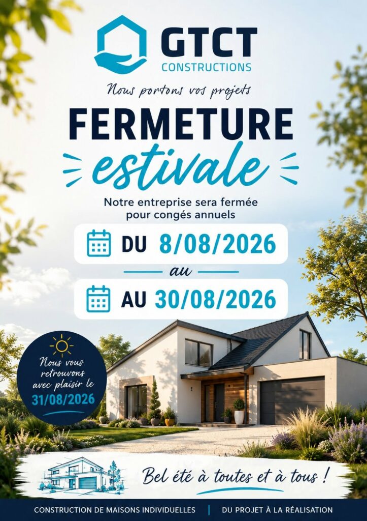 fermeture estivale